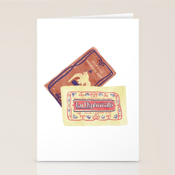 le dip washington dc matchbook print Stationery Card Gallery Image 2