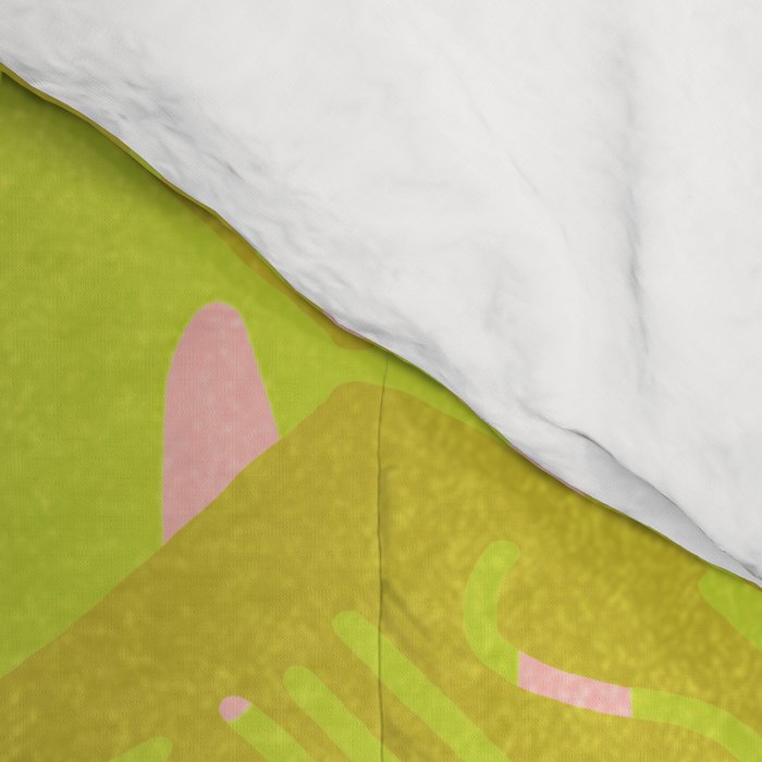 vintage kantha: chartreuse Comforter Gallery Image 4