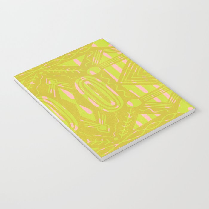 vintage kantha: chartreuse Notebook Gallery Image 3