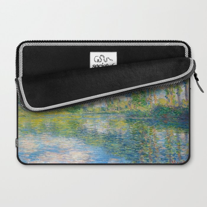 Claude Monet - Poplars on the Epte (1891) Laptop Sleeve Gallery Image 2