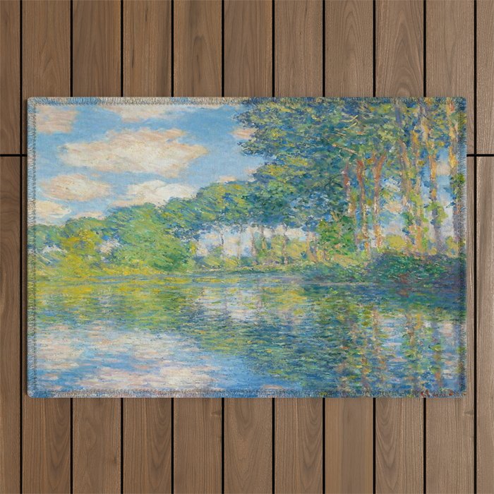 Claude Monet - Poplars on the Epte (1891) Outdoor Rug Gallery Image 1