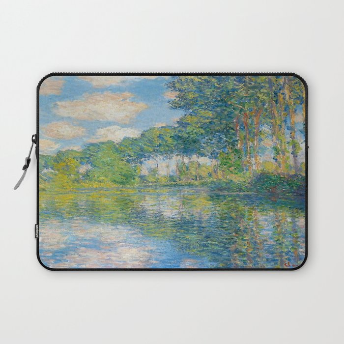 Claude Monet - Poplars on the Epte (1891) Laptop Sleeve Gallery Image 1