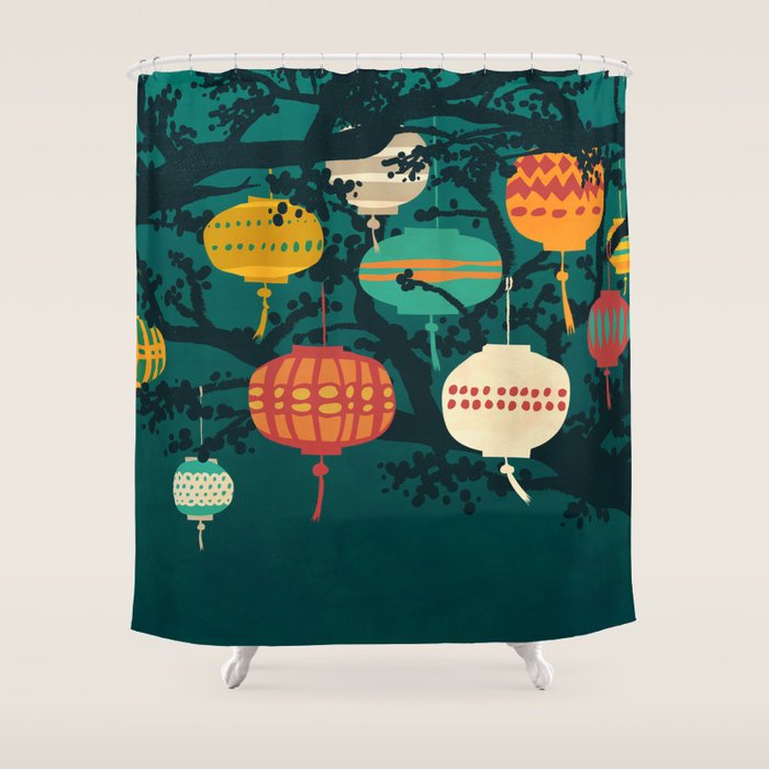 Lanterns Shower Curtain Gallery Image 1