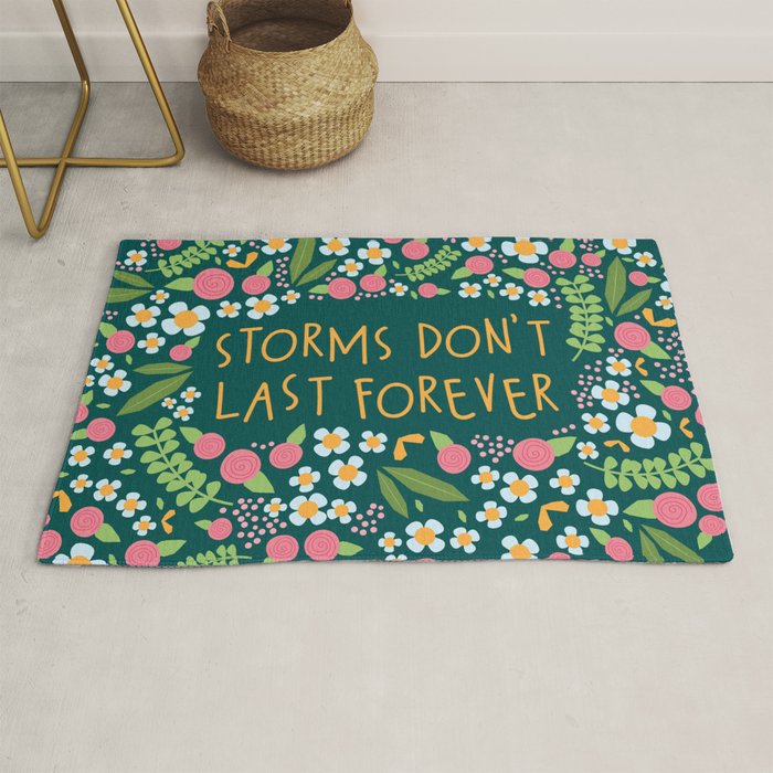 Storms don't last forever Rug Gallery Image 1