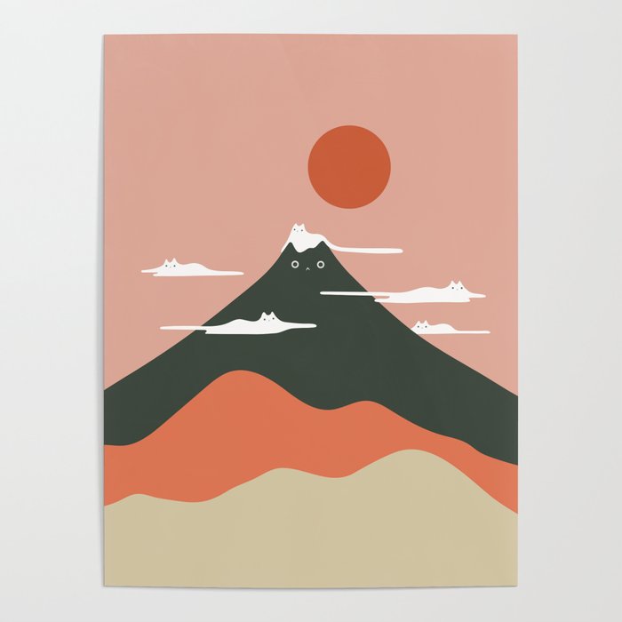 Cat Landscape 72 Poster Gallery Image 1