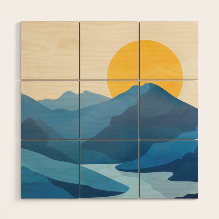 Minimalistic Landscape 10   Wood Wall Art Gallery Image 1