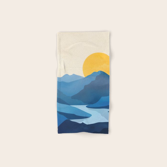 Minimalistic Landscape 10   Bath Towel Gallery Image 1