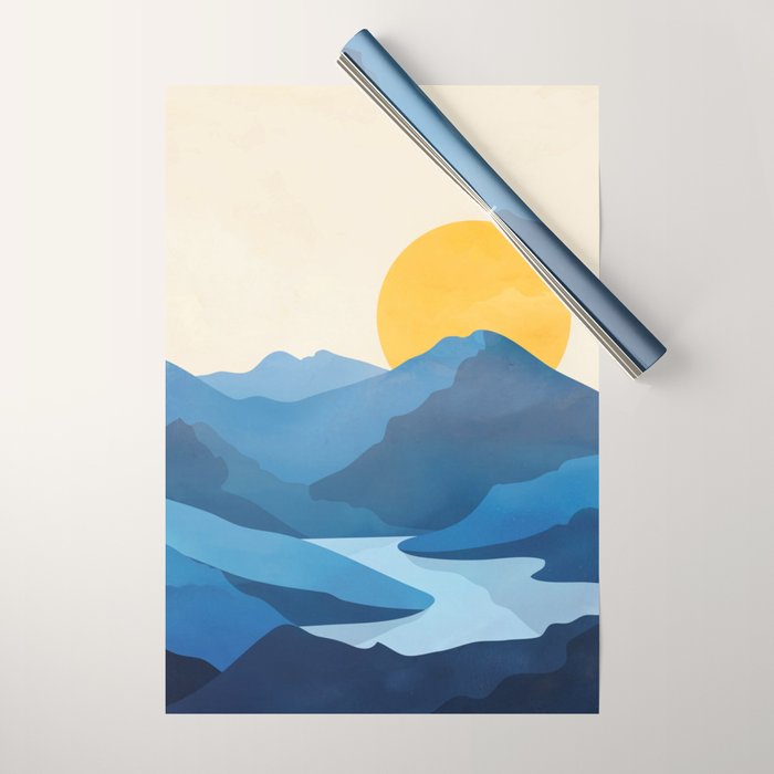Minimalistic Landscape 10   Wrapping Paper Gallery Image 1