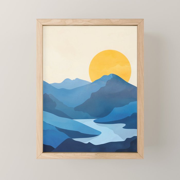 Minimalistic Landscape 10   Mini Art Print Gallery Image 1