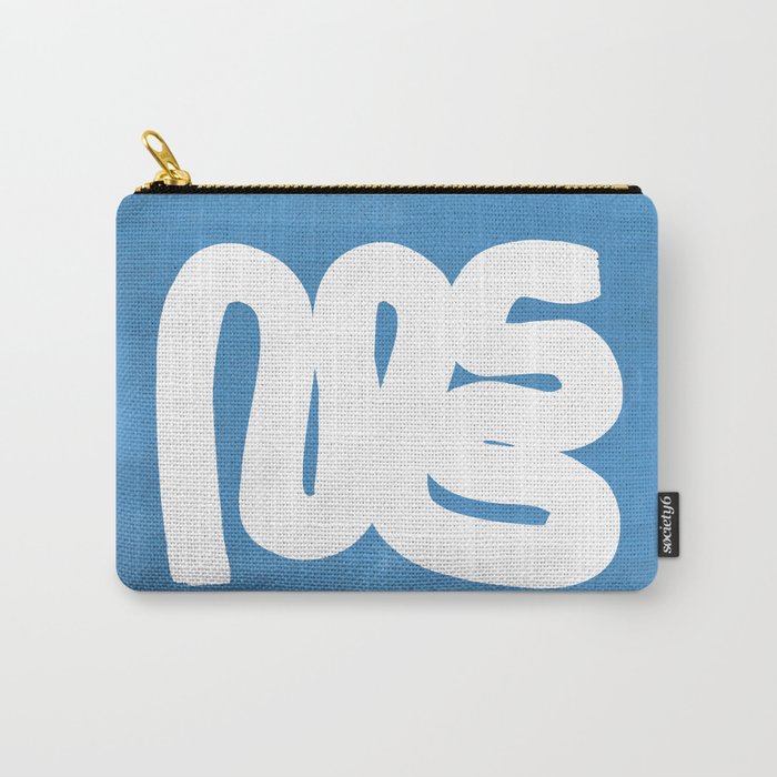 Baby Blue Wiggle Run Carry All Pouch Gallery Image 1