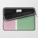 Color Block III Green Pink Laptop Sleeve Gallery Image 2