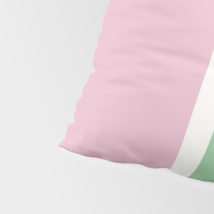 Color Block III Green Pink Pillow Sham Gallery Image 4
