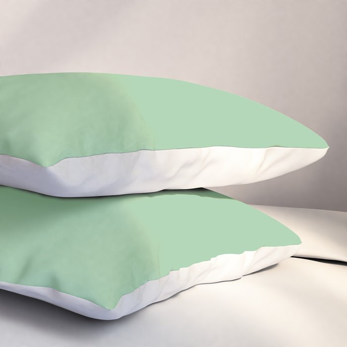 Color Block III Green Pink Pillow Sham Gallery Image 3