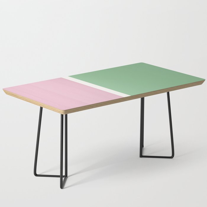 Color Block III Green Pink Coffee Table Gallery Image 1