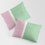 Color Block III Green Pink Pillow Sham Gallery Image 3