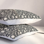 Spooky Things Two Tone - Black Beige Pillow Sham Gallery Image 3