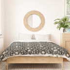 Spooky Things Two Tone - Black Beige Duvet Cover Gallery Image 3