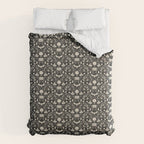 Spooky Things Two Tone - Black Beige Comforter Gallery Image 6