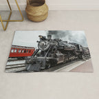 Strasburg Railroad Vintage Steam Locomotive Baldwin Train Engine Pennsylvania Rug Gallery Image 1