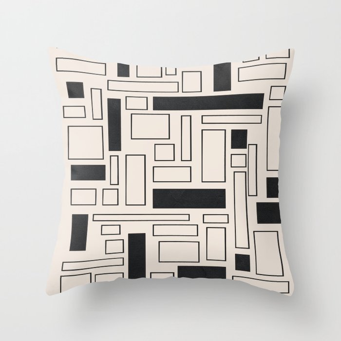 Lines in Motion 1 Throw Pillow Gallery Image 1