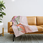 Cowgirl boots Howdy on soft pink Throw Blanket Gallery Image 1