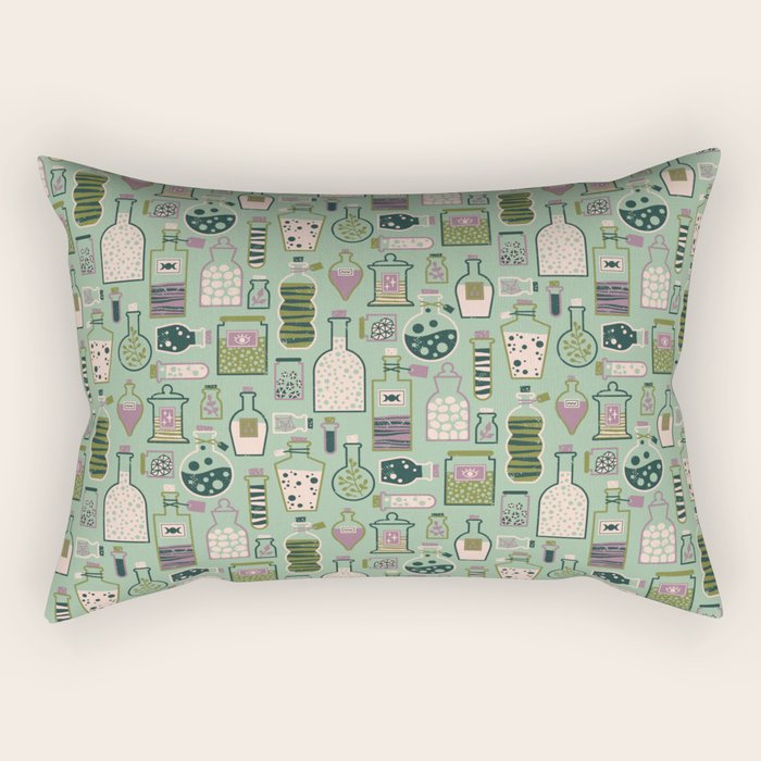 Potion Shelf: Elixir Rectangular Pillow Gallery Image 1