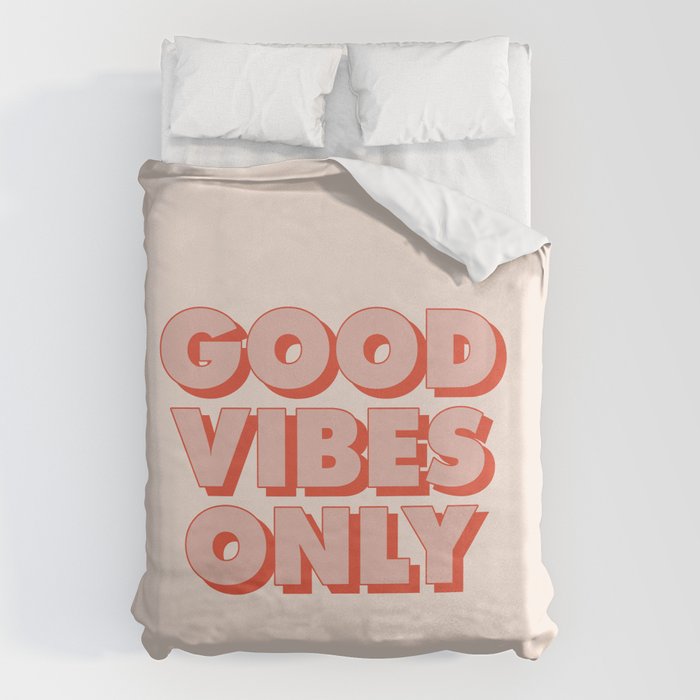 Good Vibes Only Duvet Cover Gallery Image 6