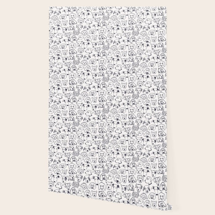 Lots of dogs doggy faces pattern Wallpaper Gallery Image 2