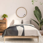Abstract Minimal Horse 5 Comforter Gallery Image 3