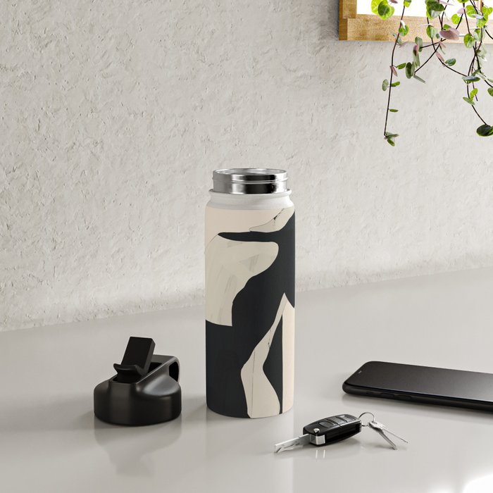 Abstract Minimal Horse 5 Water Bottle Gallery Image 4