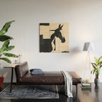 Abstract Minimal Horse 5 Wood Wall Art Gallery Image 2