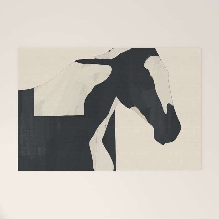 Abstract Minimal Horse 5 Welcome Mat Gallery Image 1