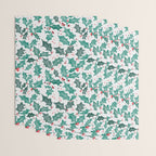 Festive Holly Leaves and Berries Christmas Pattern Wrapping Paper Gallery Image 3