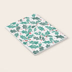 Festive Holly Leaves and Berries Christmas Pattern Notebook Gallery Image 3