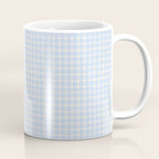 Blue White Gingham Check Coffee Mug Gallery Image 1
