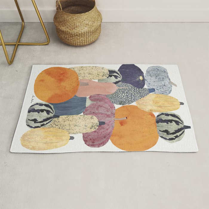 Pumpkin still life Rug Gallery Image 1