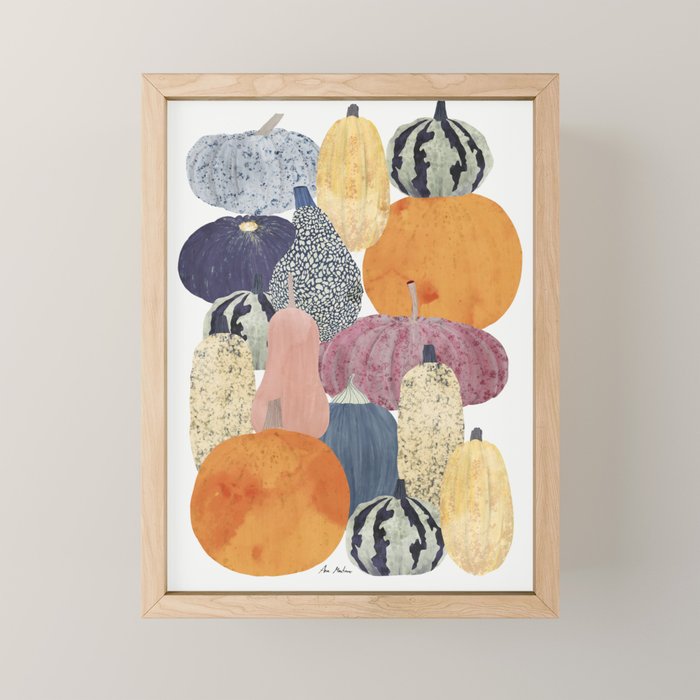 Pumpkin still life Mini Art Print Gallery Image 1