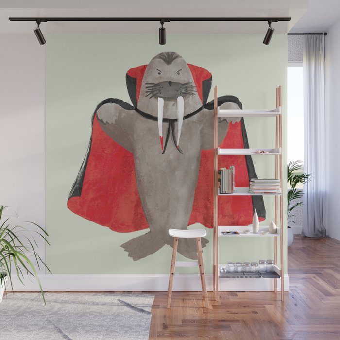 Vampire Walrus Wall Mural Gallery Image 1