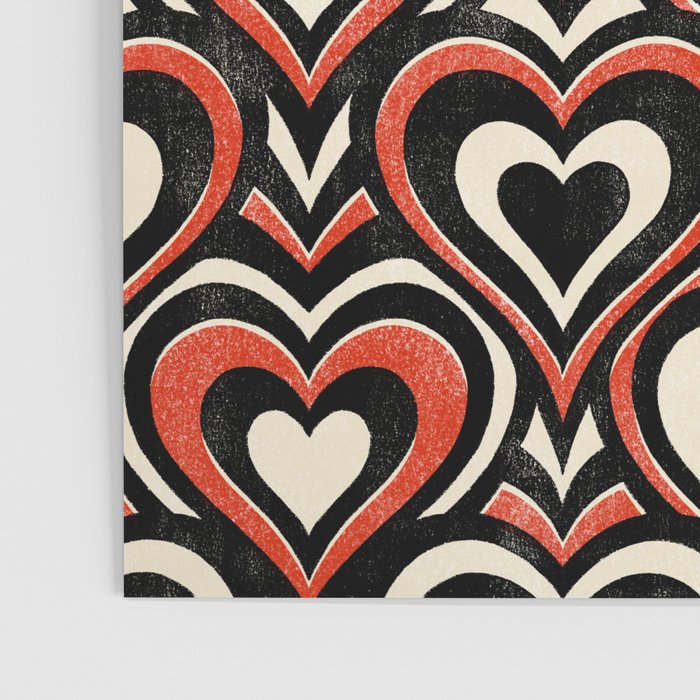 Sweethearts - red, black, and cream Poster Gallery Image 3