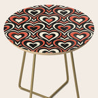 Sweethearts - red, black, and cream Side Table Gallery Image 2