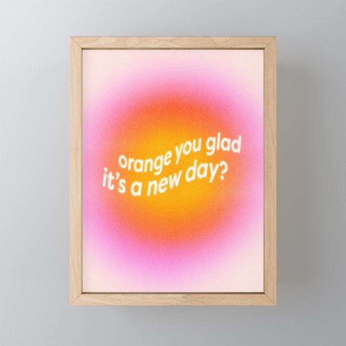 Orange You Glad? Mini Art Print Gallery Image 1