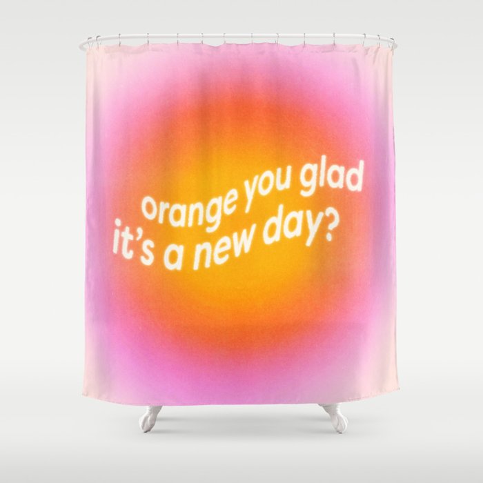 Orange You Glad? Shower Curtain Gallery Image 1