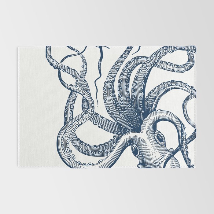 Octopus Navy Rug Gallery Image 2