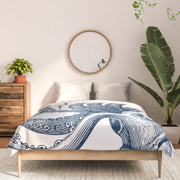 Octopus Navy Comforter Gallery Image 3