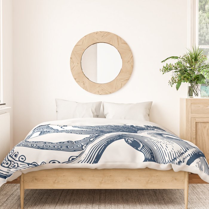 Octopus Navy Duvet Cover Gallery Image 3