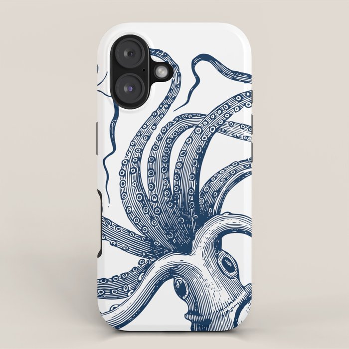Octopus Navy iPhone Case Gallery Image 1