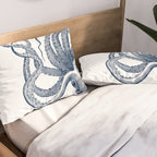 Octopus Navy Pillow Sham Gallery Image 2