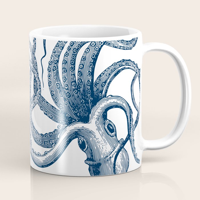 Octopus Navy Coffee Mug Gallery Image 1
