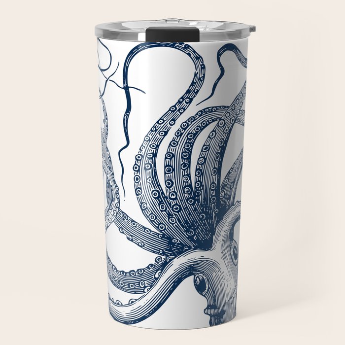 Octopus Navy Travel Mug Gallery Image 1