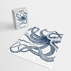 Octopus Navy Jigsaw Puzzle Gallery Image 2